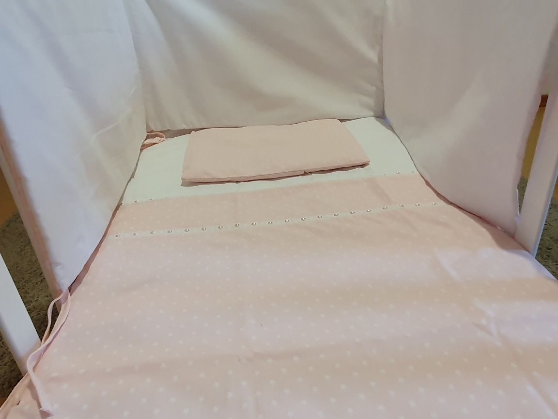 Vendo edredon, resguardo e fronha para berço de bebe