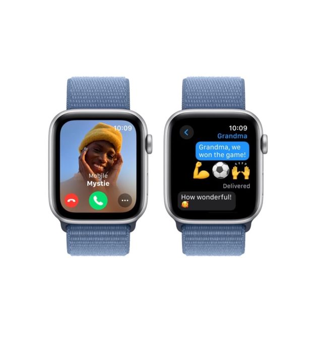 Годинник Apple Watch SE 2 44/Silver Aluminum/Winter Blue SportLoop GPS