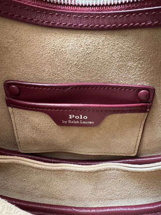 Torebka skórzana Ralph Lauren