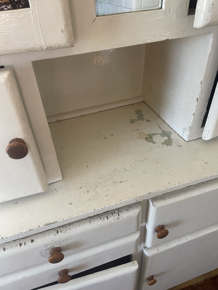 Drewniany kredens vintage prl lata 50