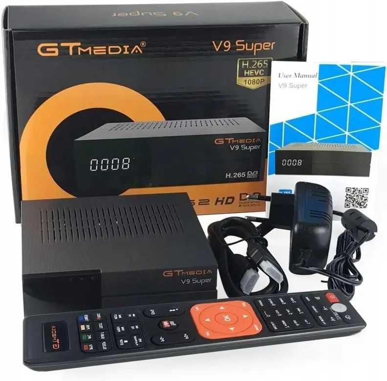 GTMEDIA v9 super tuner dekoder satelitarny DVB-S2 Full HD