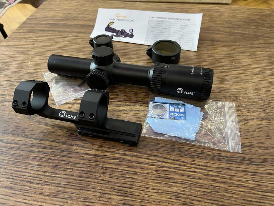 Оптичний приціл CVLIFE EagleFeather 1-6x24 30mm Cantilever