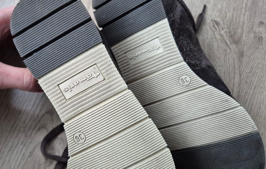 Sneakersy trampki buty sportowe Tamaris Ouda r. 36 glamour wiązane