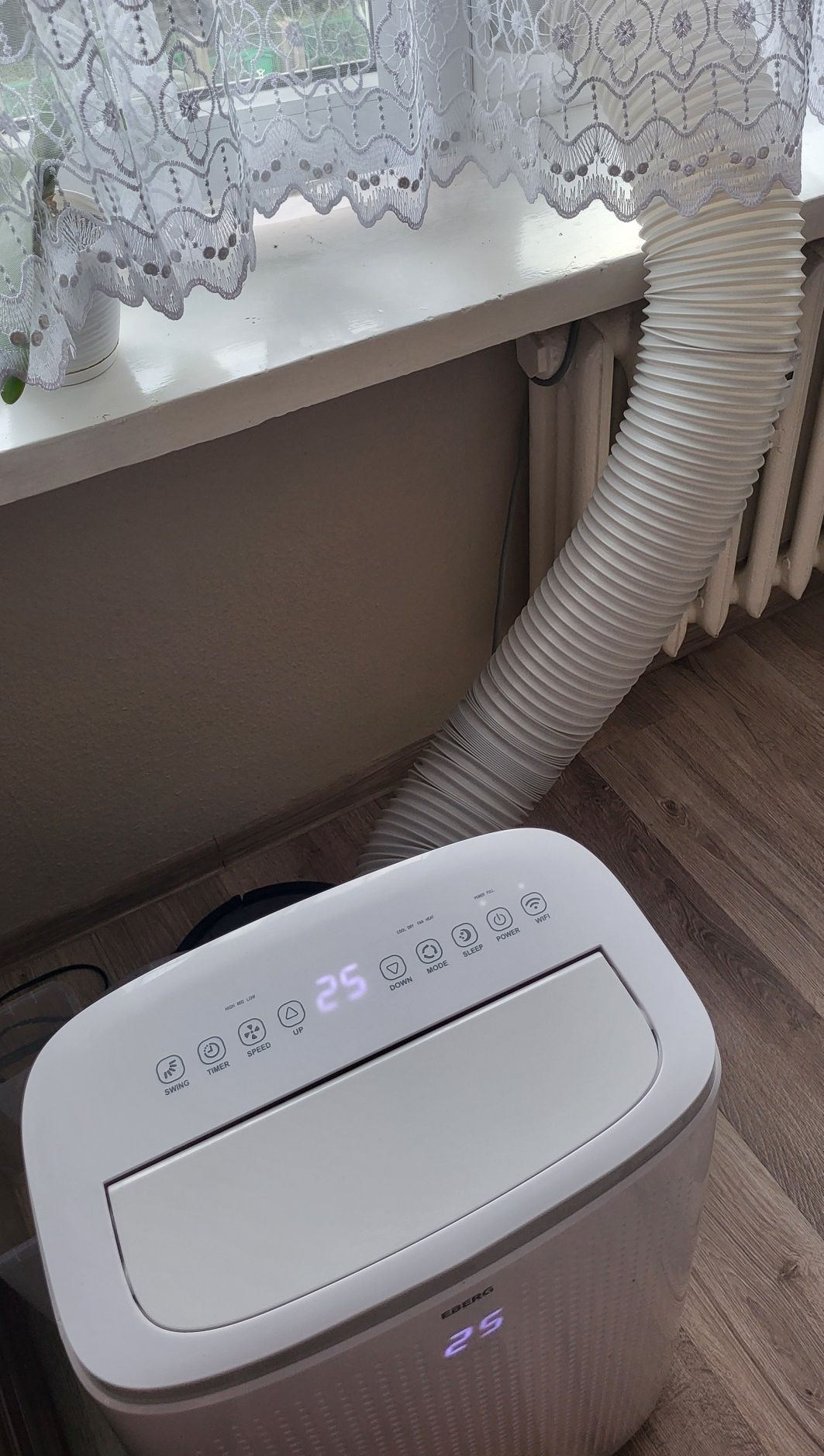 4w1 klimatyzator przenośny ACROS 4.7kW, osuszacz 80l+WiFi+pompa ciepła