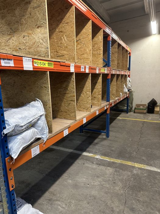 Regał magazynowy H 2,5 L 6,5 m 6 szt