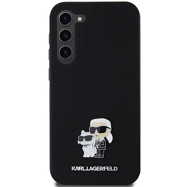 Etui Karl Lagerfeld Silicone Karl&Choupette Metal Pin na Samsung Galax