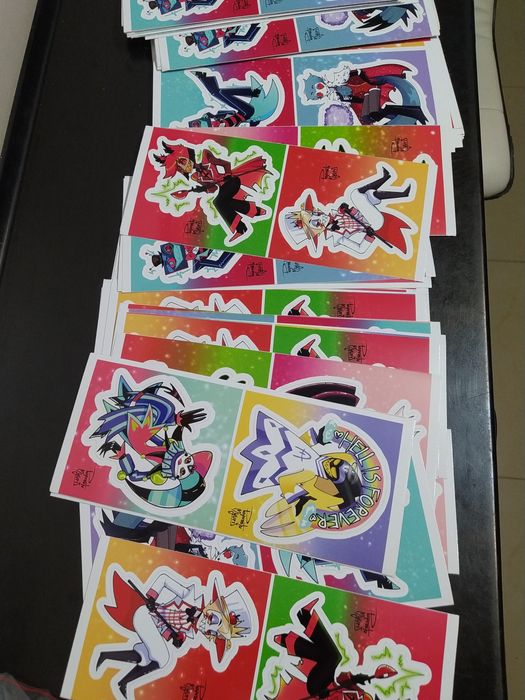 Naklejki anime duże zestaw