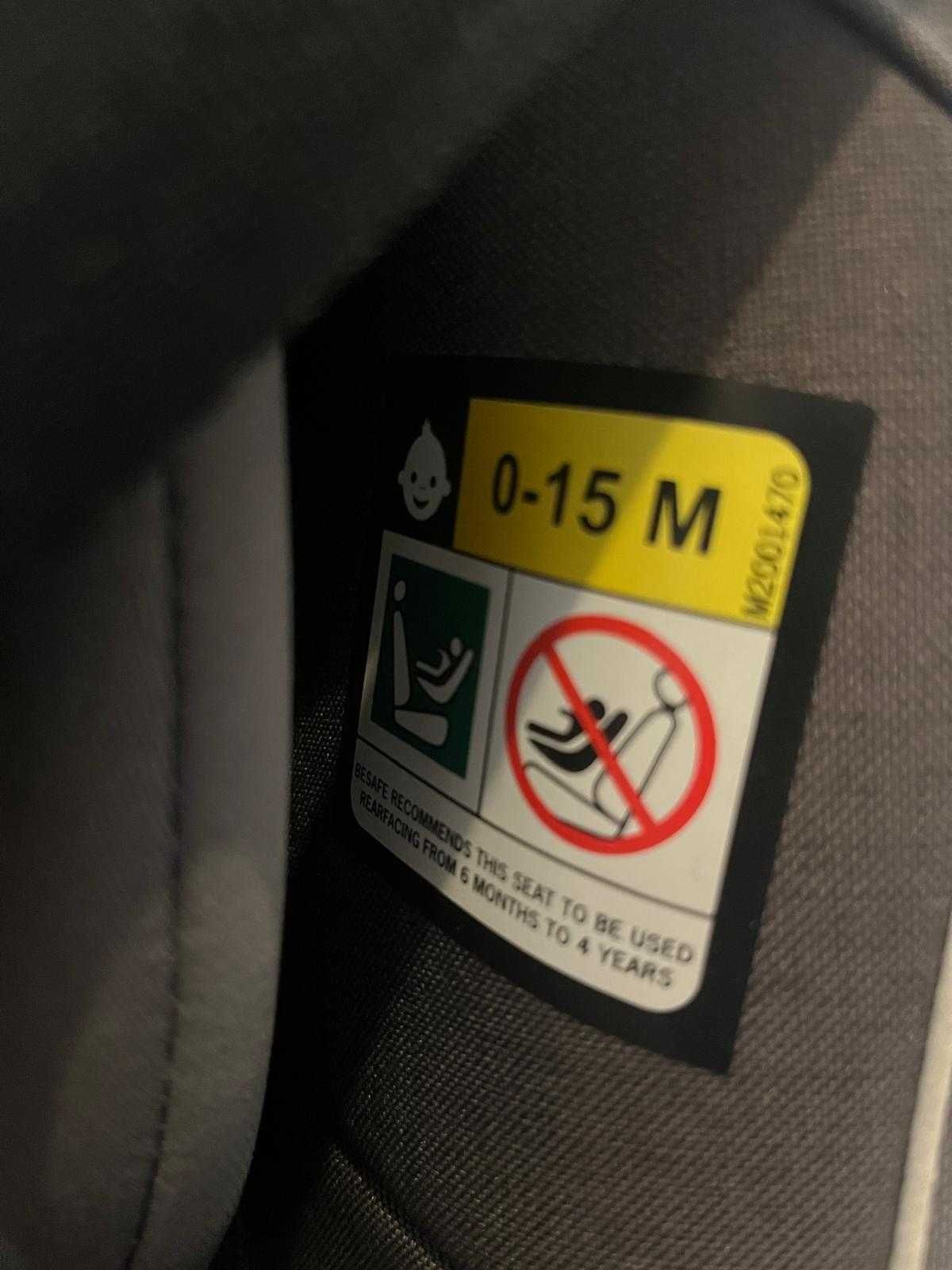 Cadeira auto BeSafe IziTurn 6 meses até 4 anos com Isofix