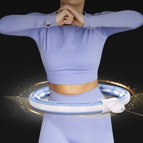 hhm15 hula hop blue z magnesem i obciążnikiem + licznik hms