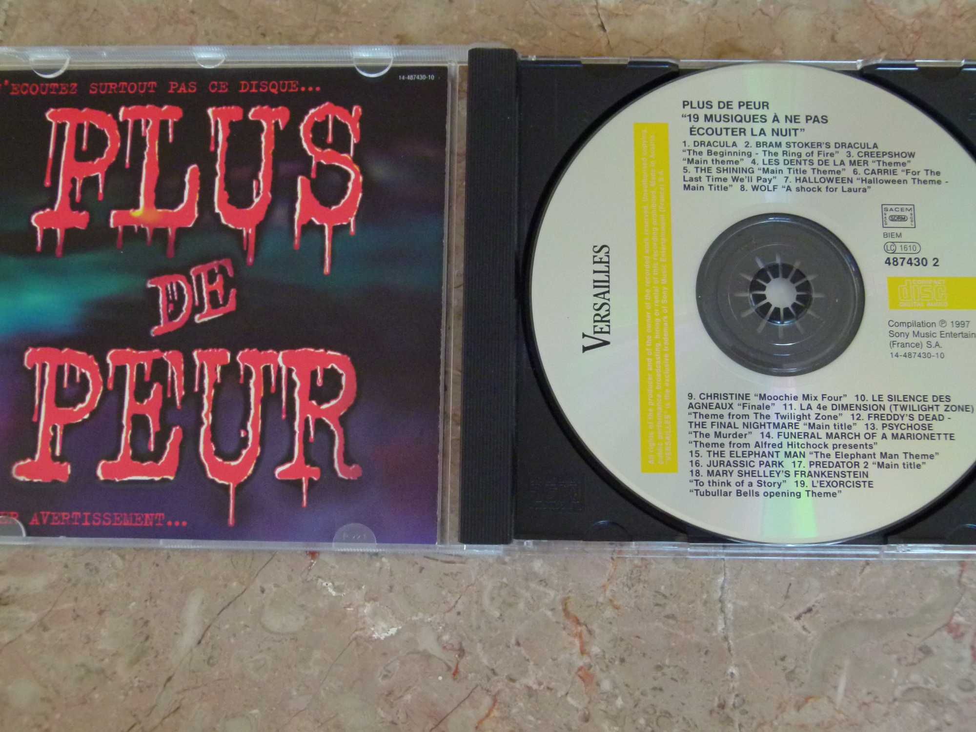 CD Plus de Peur (Mais medo) para Halloween