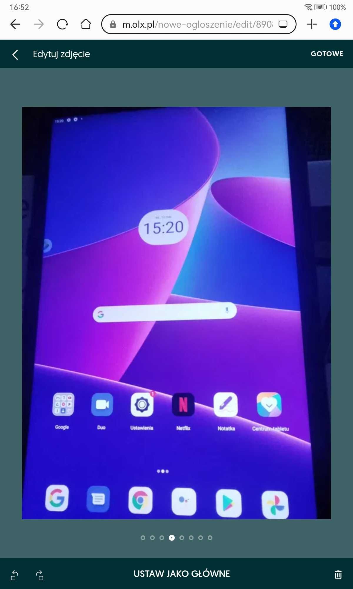 REWELKA.Tablet Lenovo M10 Plus.Lte.Pamięć4/128.Bateria 7700.Gwa