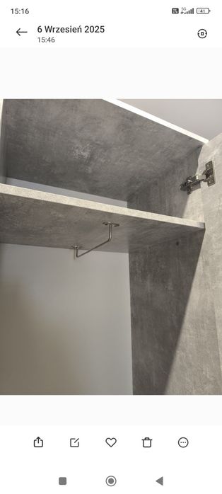 Garderoba jasny beton uniwersalna