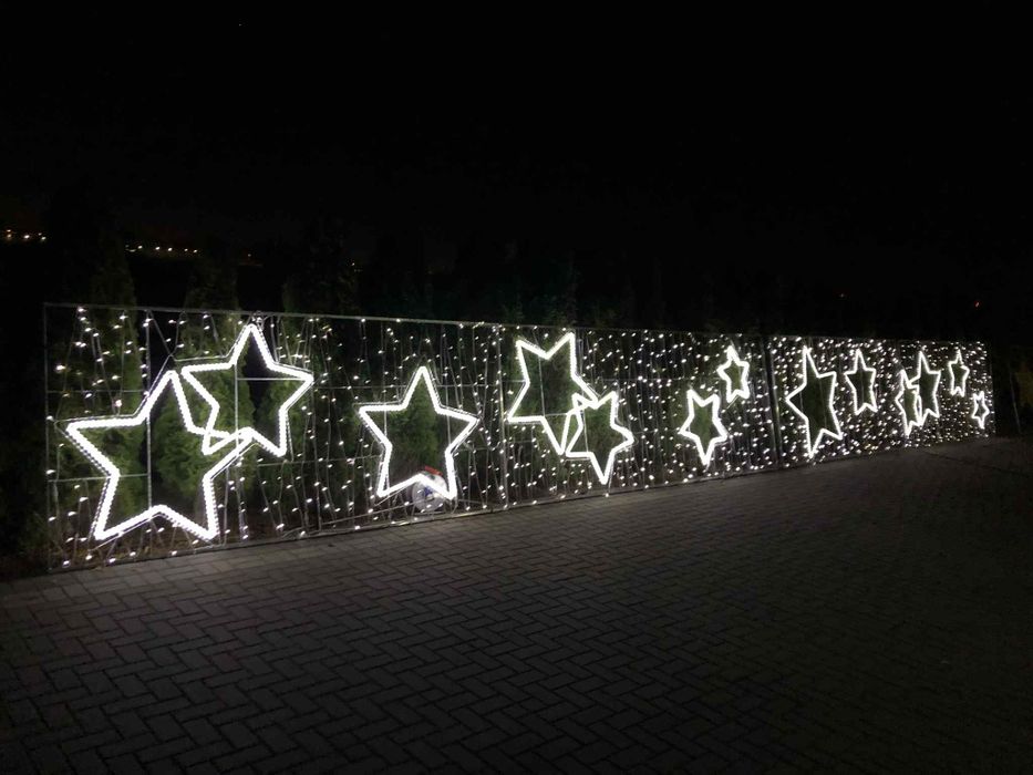 15m długie ILUMINACJE świąteczne LED profesjonalne firma restauracja