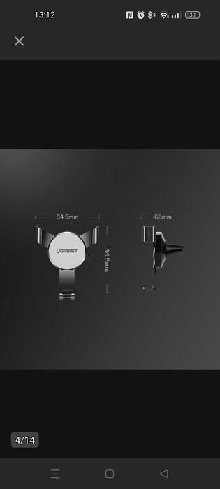 WYTRZYMAŁY STATYW Uchwyt samochodowy szybę kokpit deske telefon