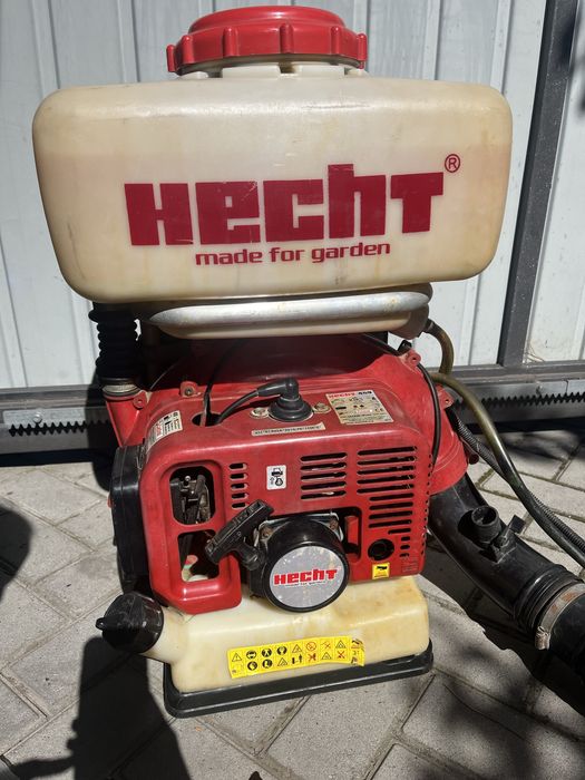 Hecht 459 садовий оприскувач, дуйка для листя, солі, бензиновий