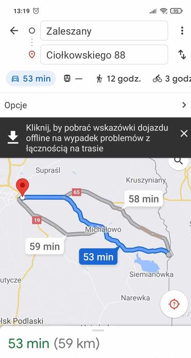 Sprzedam działle siedliskową 7 km od Siemianówki
