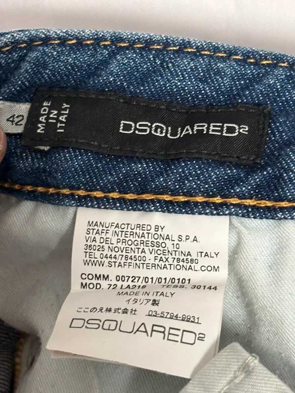 Męskie spodnie jeansowe DsQuared2 slim fit EU42