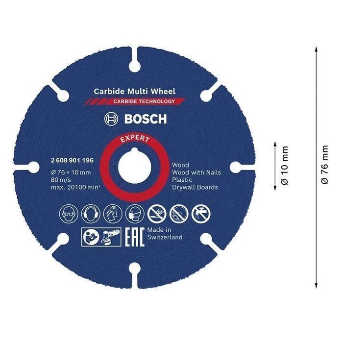 Tarcza Uniwersalna Expert Carbide Multi Wheel Cmw 79*10Mm Bosch
