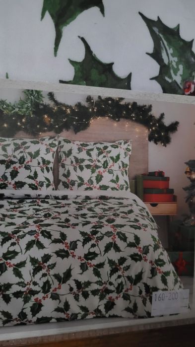 Pościel świąteczny wzor 160x200