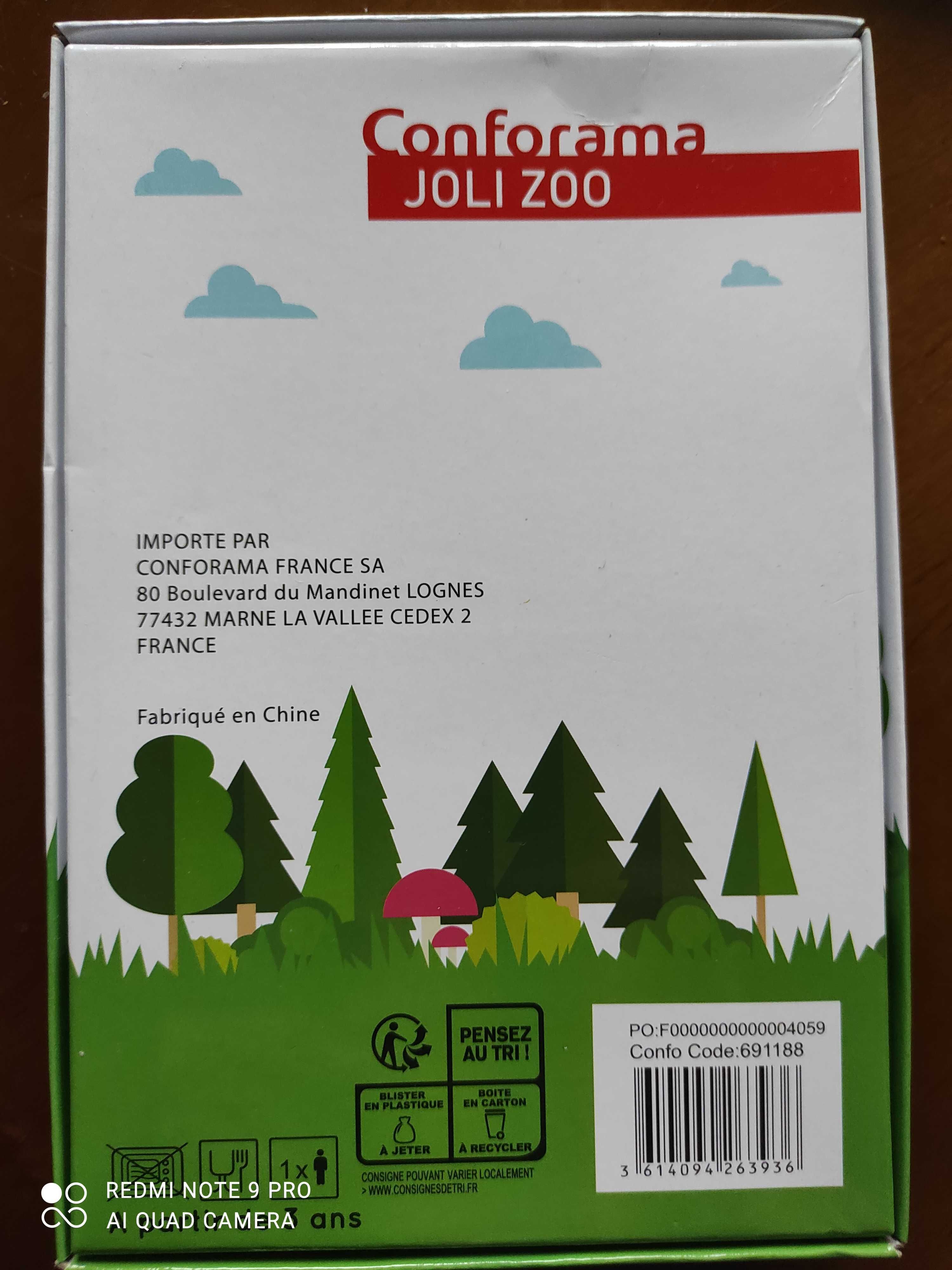 Акция Набір дитячих столових приладів JOLI ZOO FRANCE 4 пр Франція