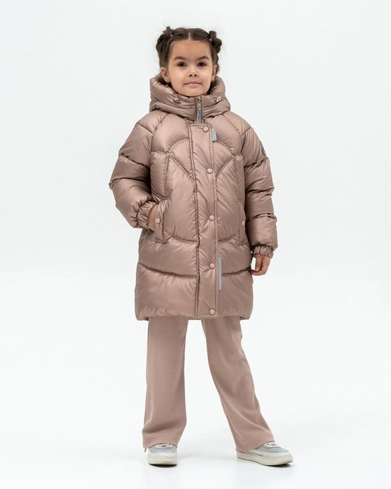 Куртка пальто пуховик зимова 116,122,,134на дівчинку Nestta 116-134