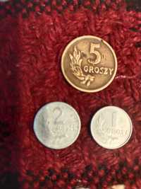 1, 2, 5, groszy monety 1949