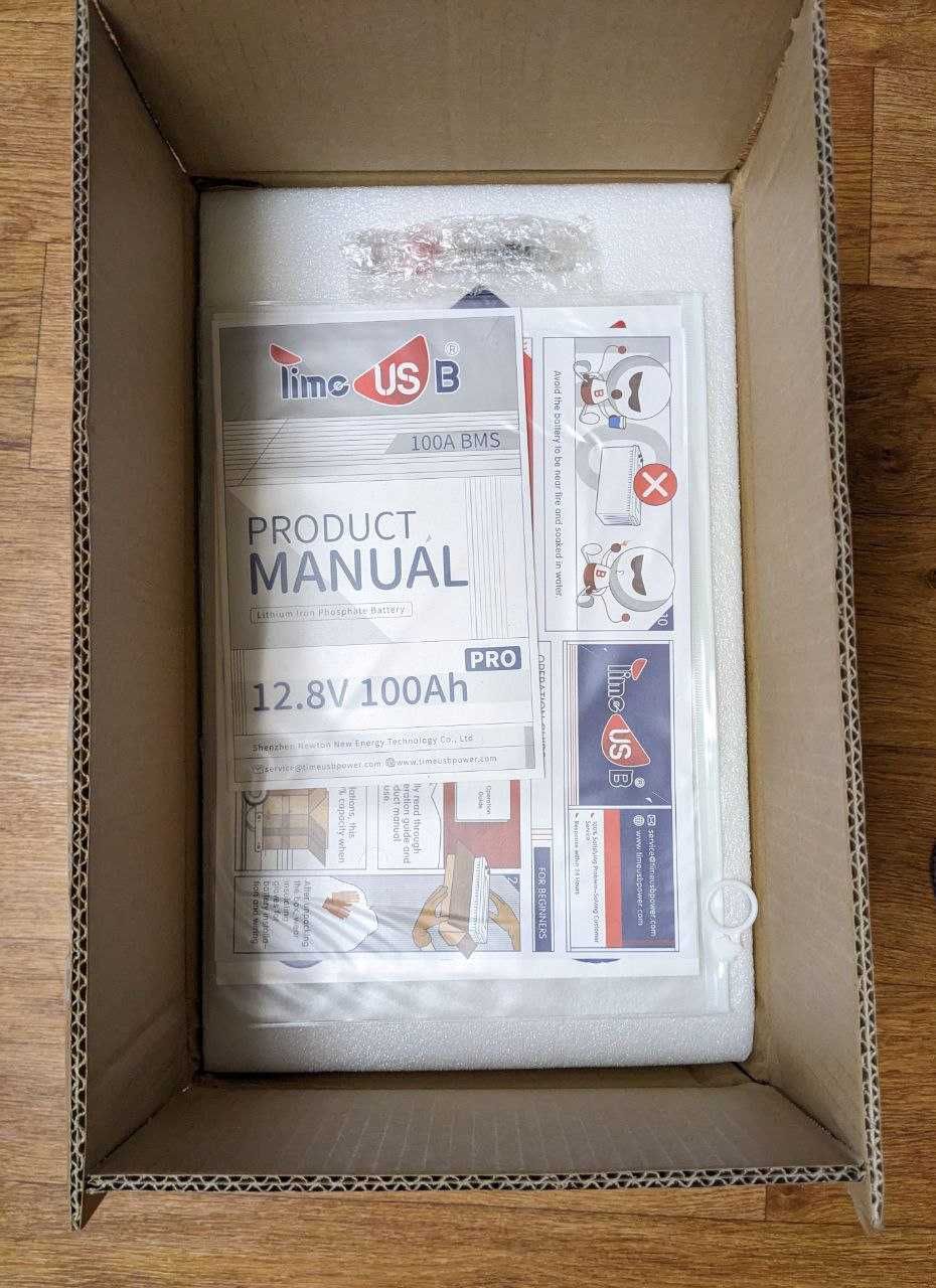 LiFePO4 аккумулятор Timeusb 100 Ач 1280 Втч 12.8В
