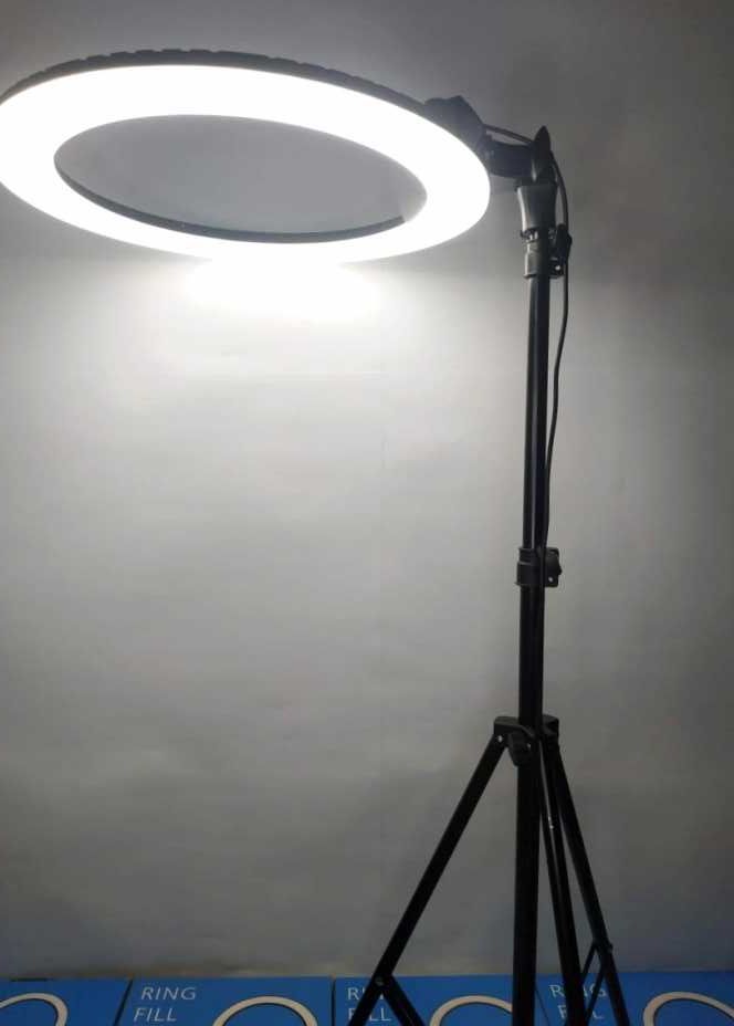 Профессиональная модель кольцевой led лампы KY-BK416 макс.комплектация