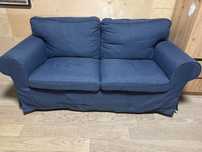Sofa 2 osobowa Ektorp Ikea granatowa