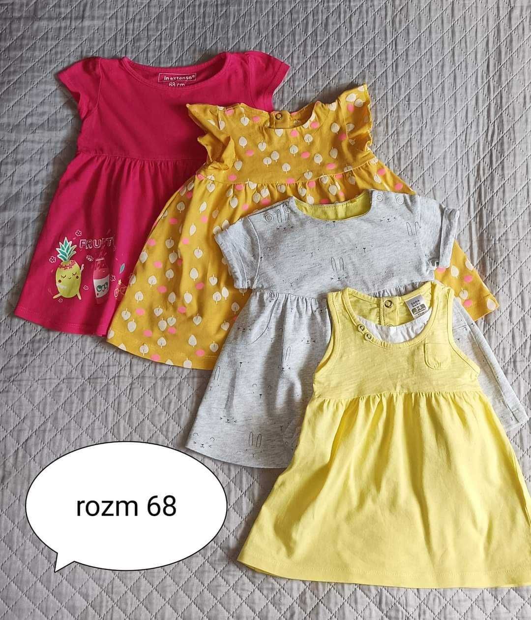 Sukienki dla dziewczynki 62-68