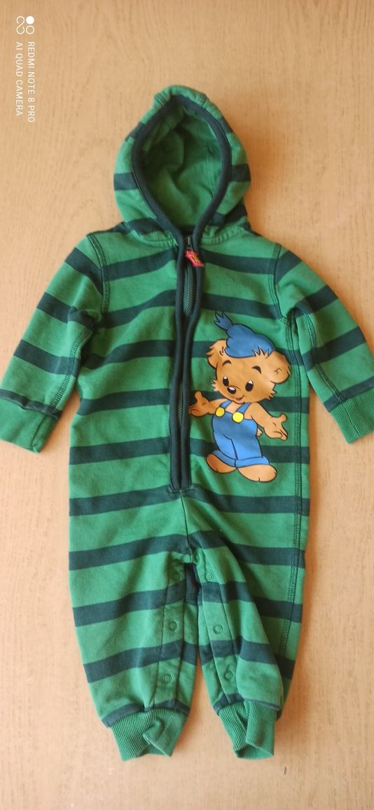 74 Lindex Bamse dresowy kombinezon rampers