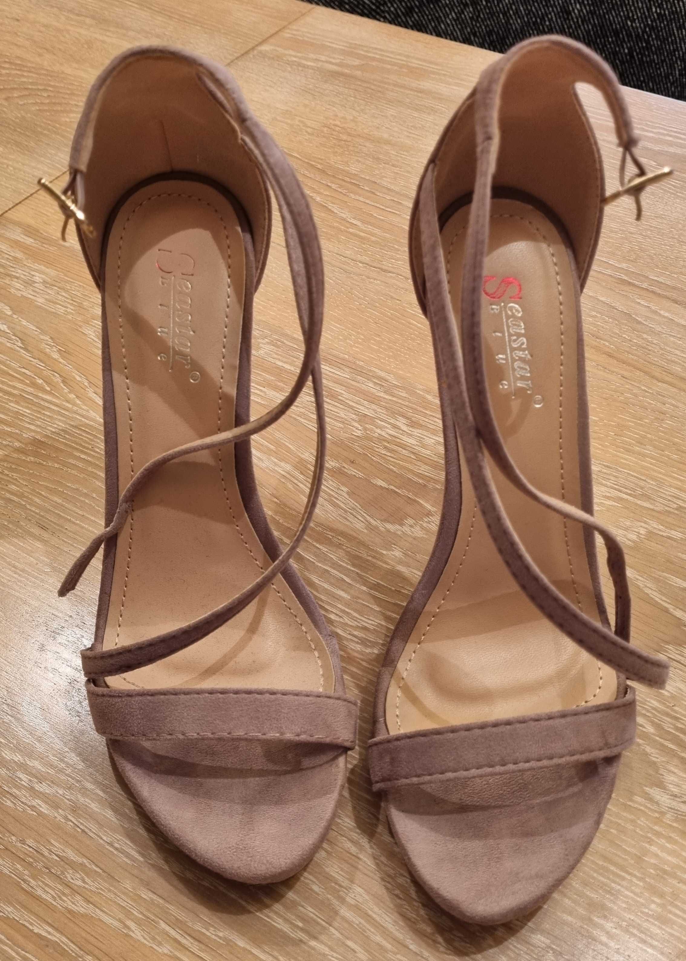 Buty szpilki Seastar w kolorze pudrowego różu rozmiar 38