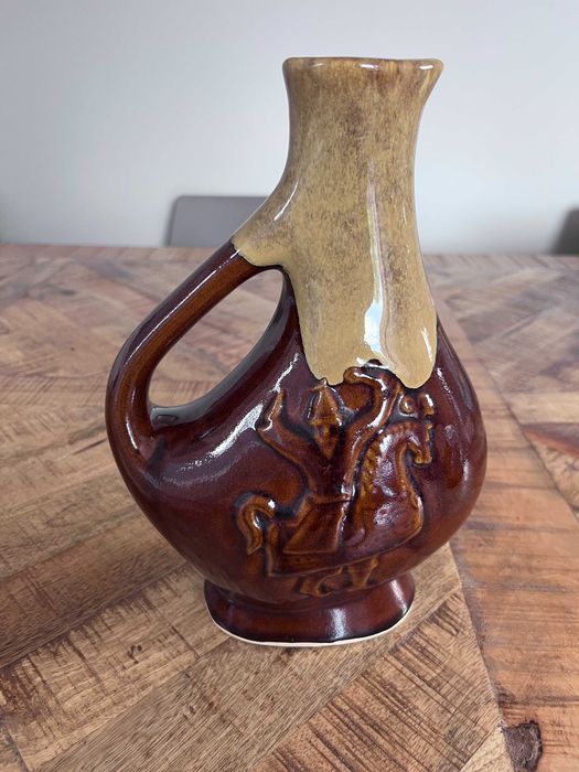 Karafka dzbanek Łysa Góra kamionka ceramika lajkonik PRL