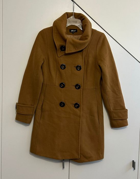 Plaszcz damski 36 wełniany