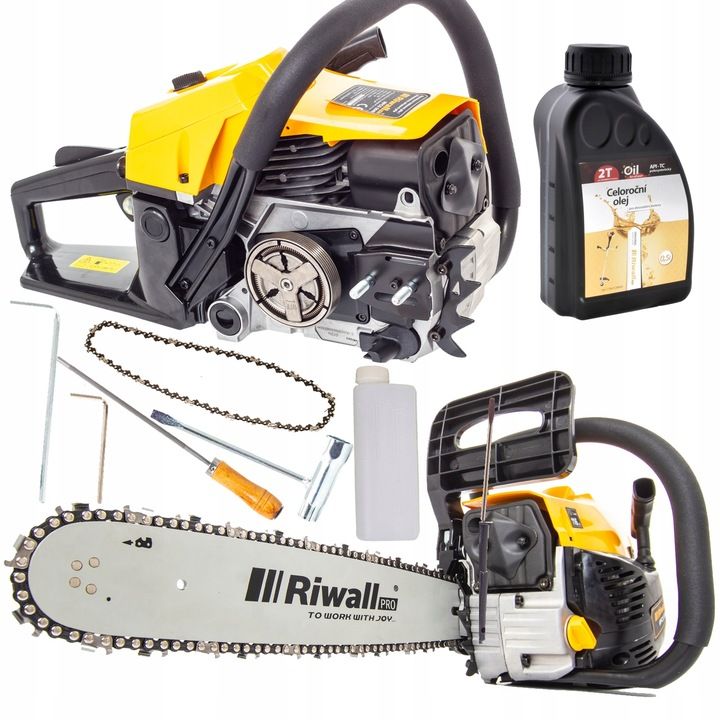 Piła Łańcuchowa Spalinowa Riwall Moc 4500 W / 8 Km
