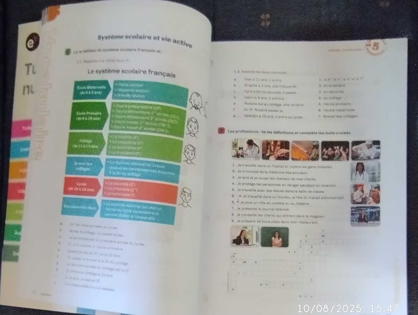 Caderno de fichas de vocabulário e gramática francês Ça Marche! 9º ano