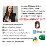 Korepetycje statystyka ekonometria Rstudio Python Gretl studia finanse