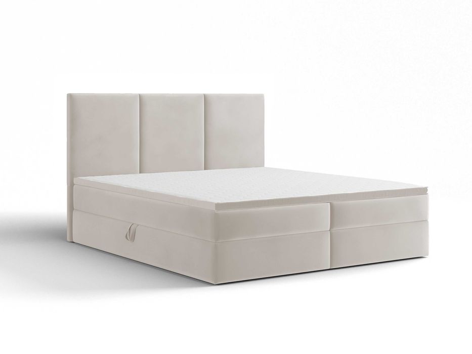 Łóżko kontynentalne  RIMA 180x200 materac, nakładka, skrzynia