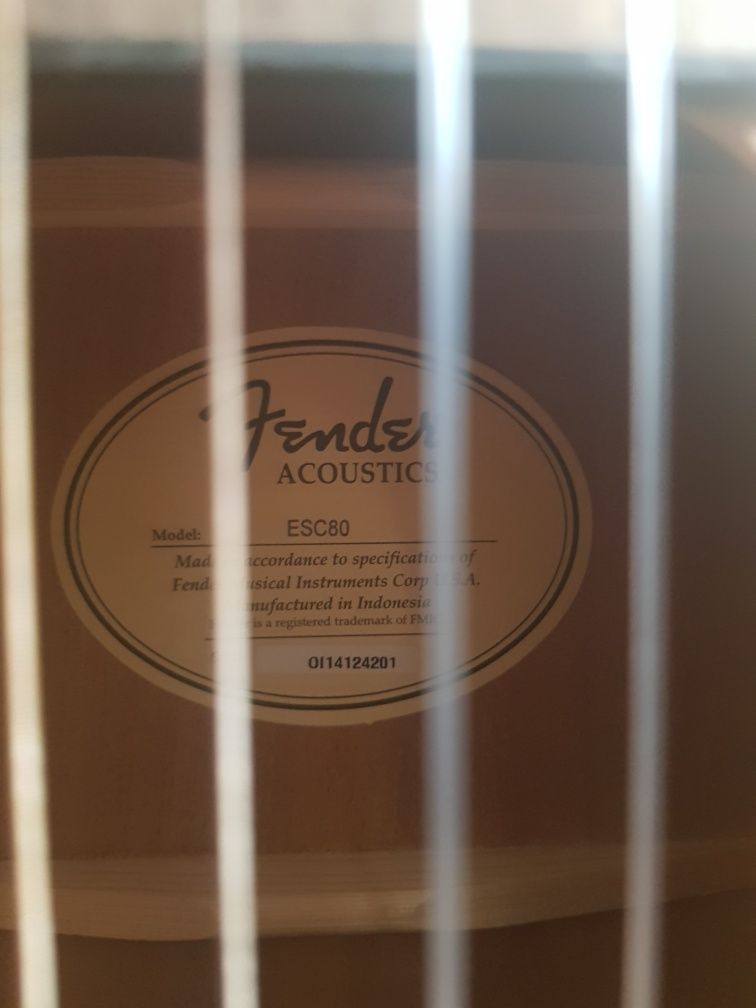 Fender Guitarra Clássica 3/4 ESC80 Educational