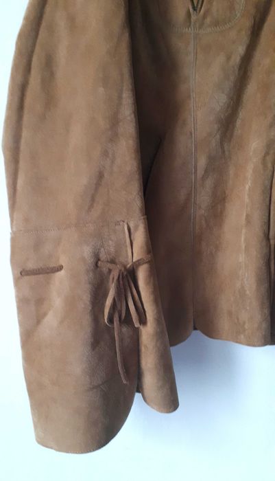 kurtka jesienna damska L/XL eko zamsz