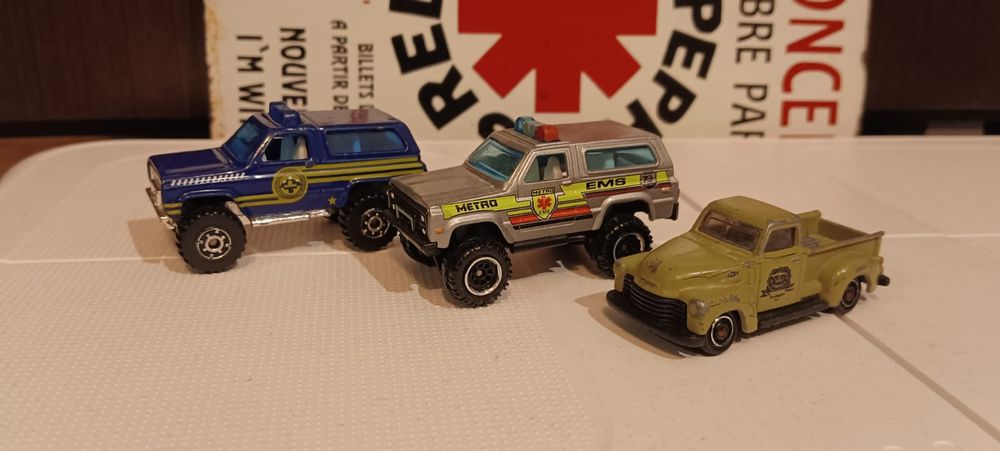 Matchbox Chevrolet zestaw trzech aut