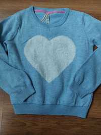 Błękitny sweterek, r. 110-116