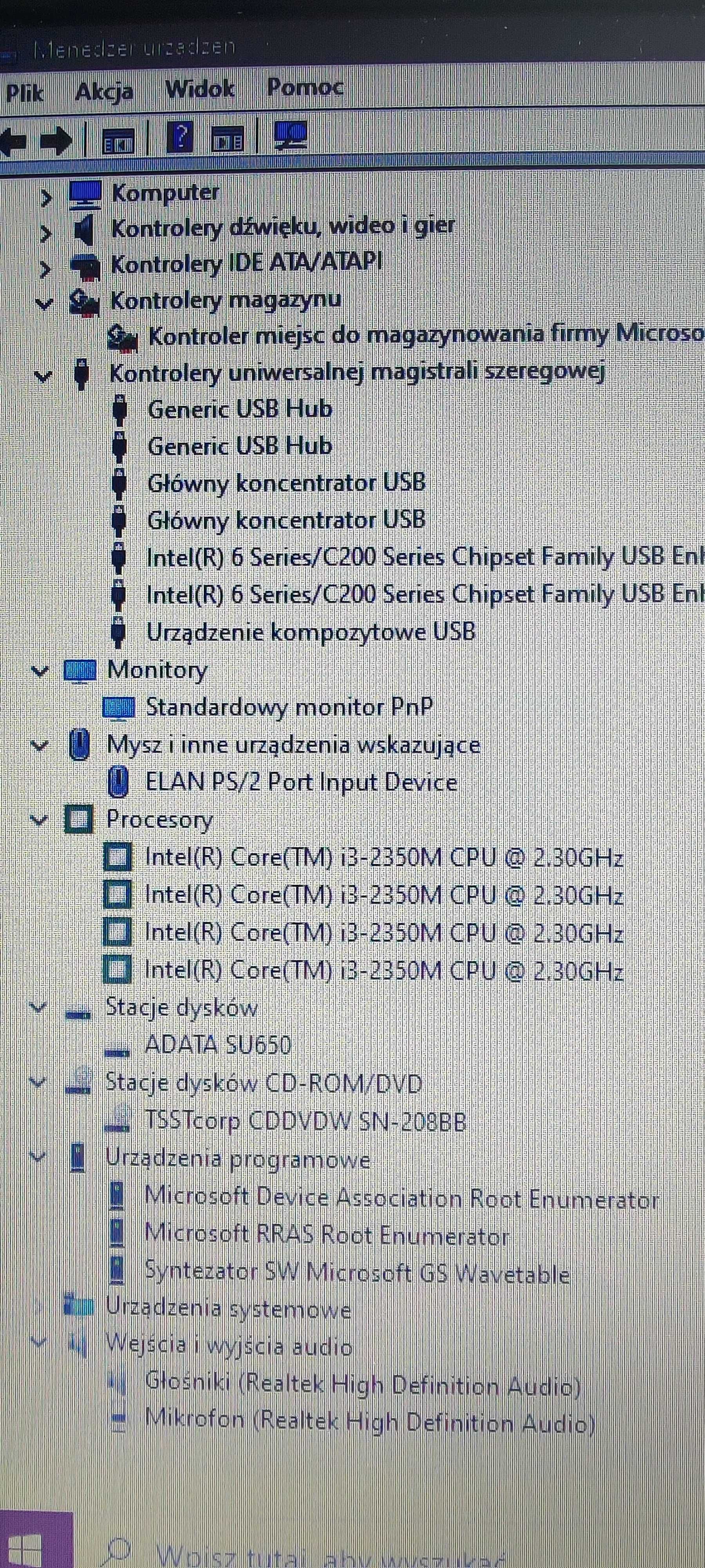 Samsung 305E -15,6 cala -Core i3 4x2,30 GHz -6GB Ram -240GB SSD -Win10