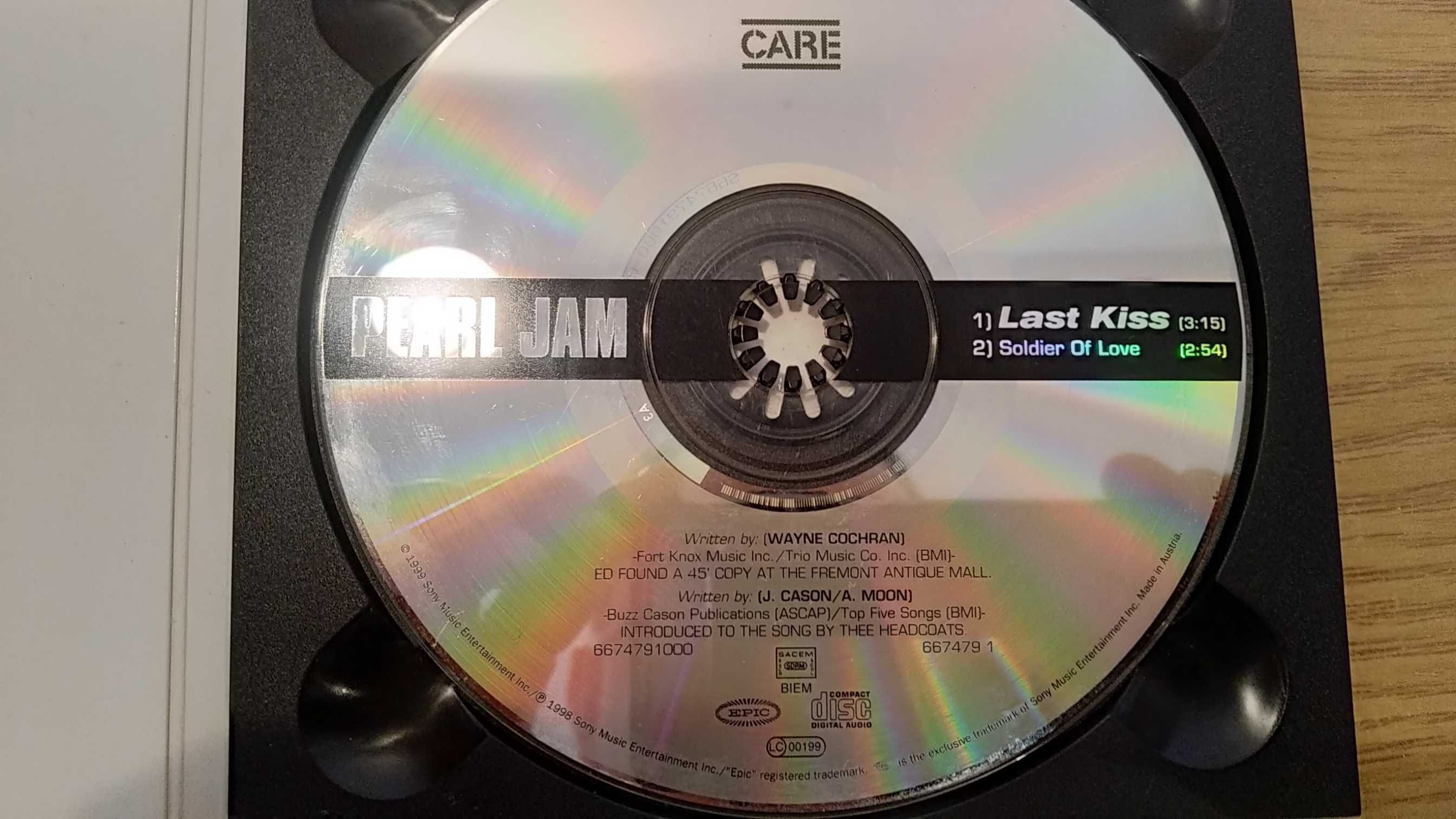 CD Pearl Jam Last Kiss Singiel stan dobry