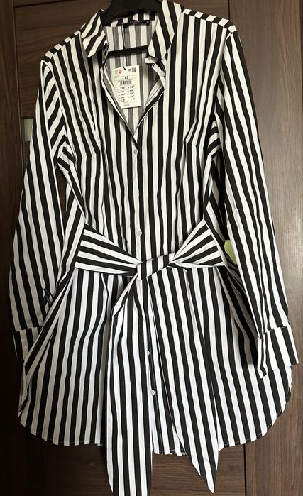 Długa koszula / sukienka w paski firmy Mohito