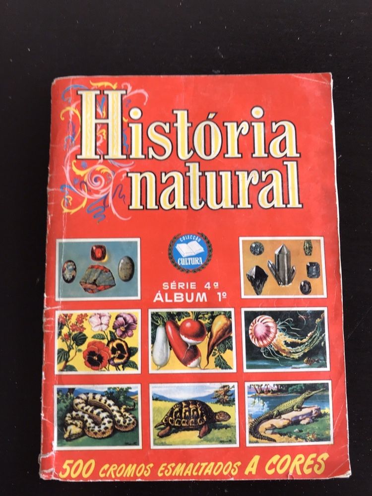 Caderneta Completa Cromos História Natural - série 4 - 1° album