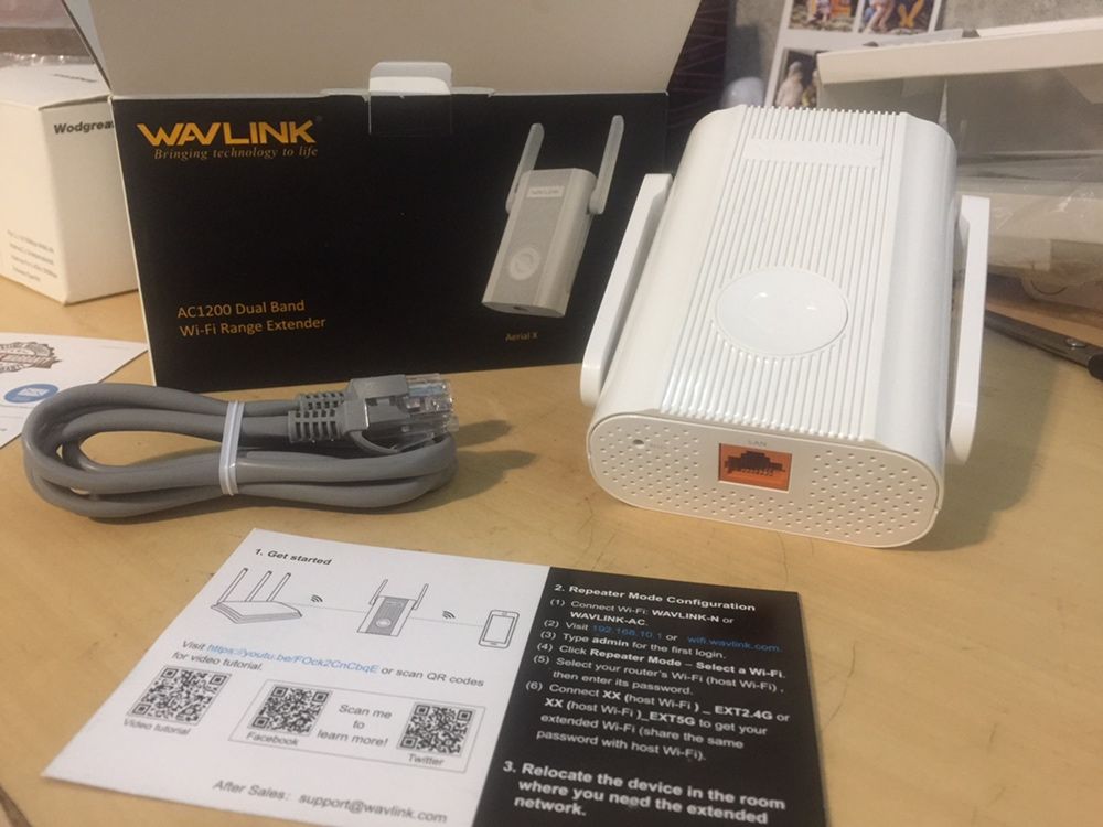 Wavlink Aerial Ac1200 Dual Band Wi-fi Range Extender