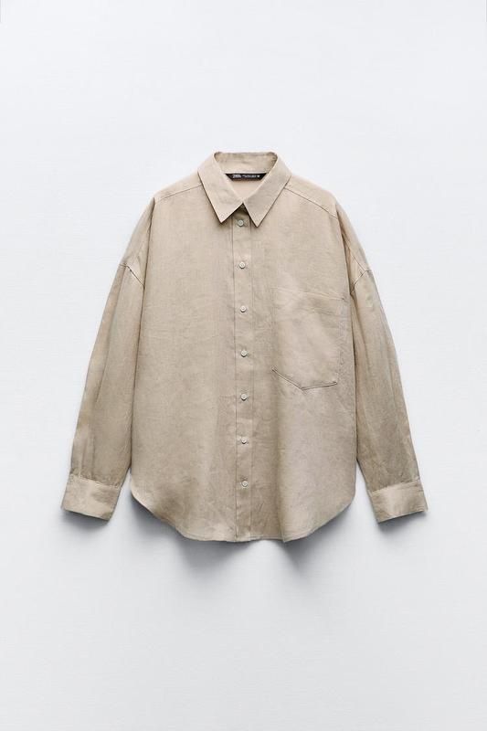 сорочка 100% льон Zara оригінал