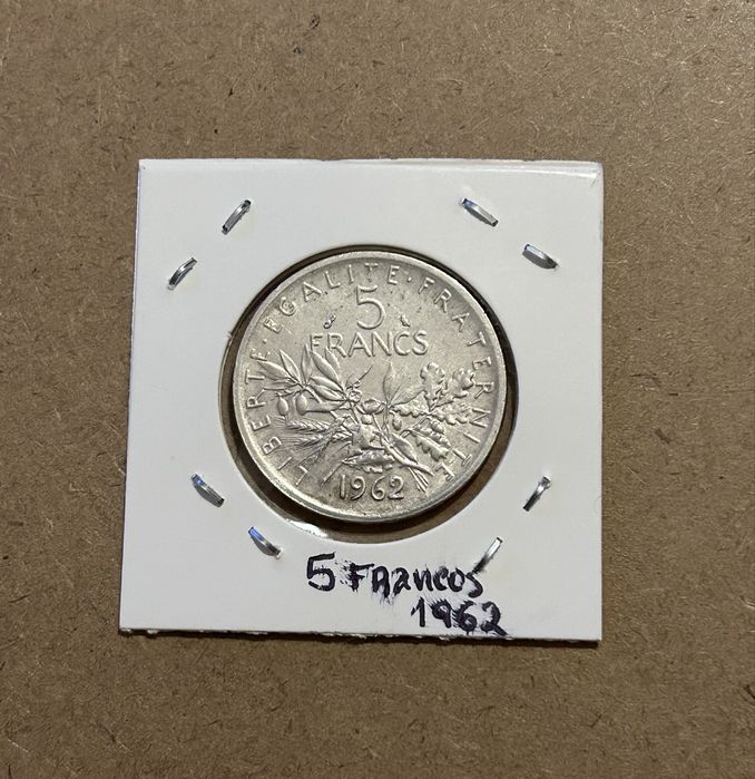 Moeda 5 Francos 1962 (Prata)