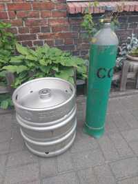 Keg do piwa  i butla  CO2
